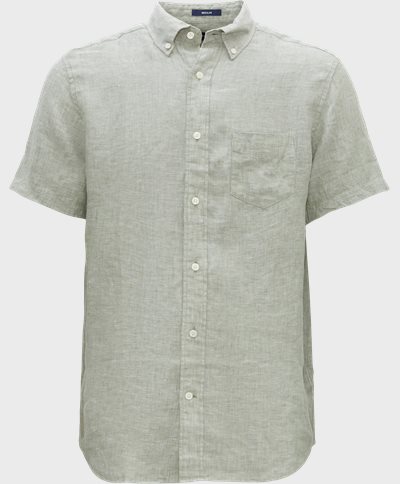Gant Kortærmede skjorter REG LINEN SS SHIRT 3230083 Grøn